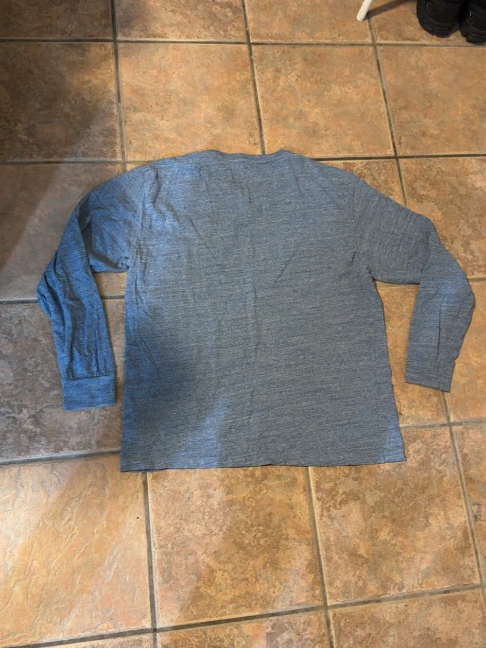 Polo by Ralph Lauren Heather Blue Long-Sleeve Crew Tee